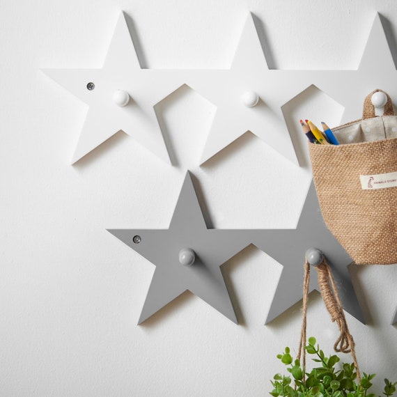 Percheros De Pared Infantiles En Forma De Estrellas