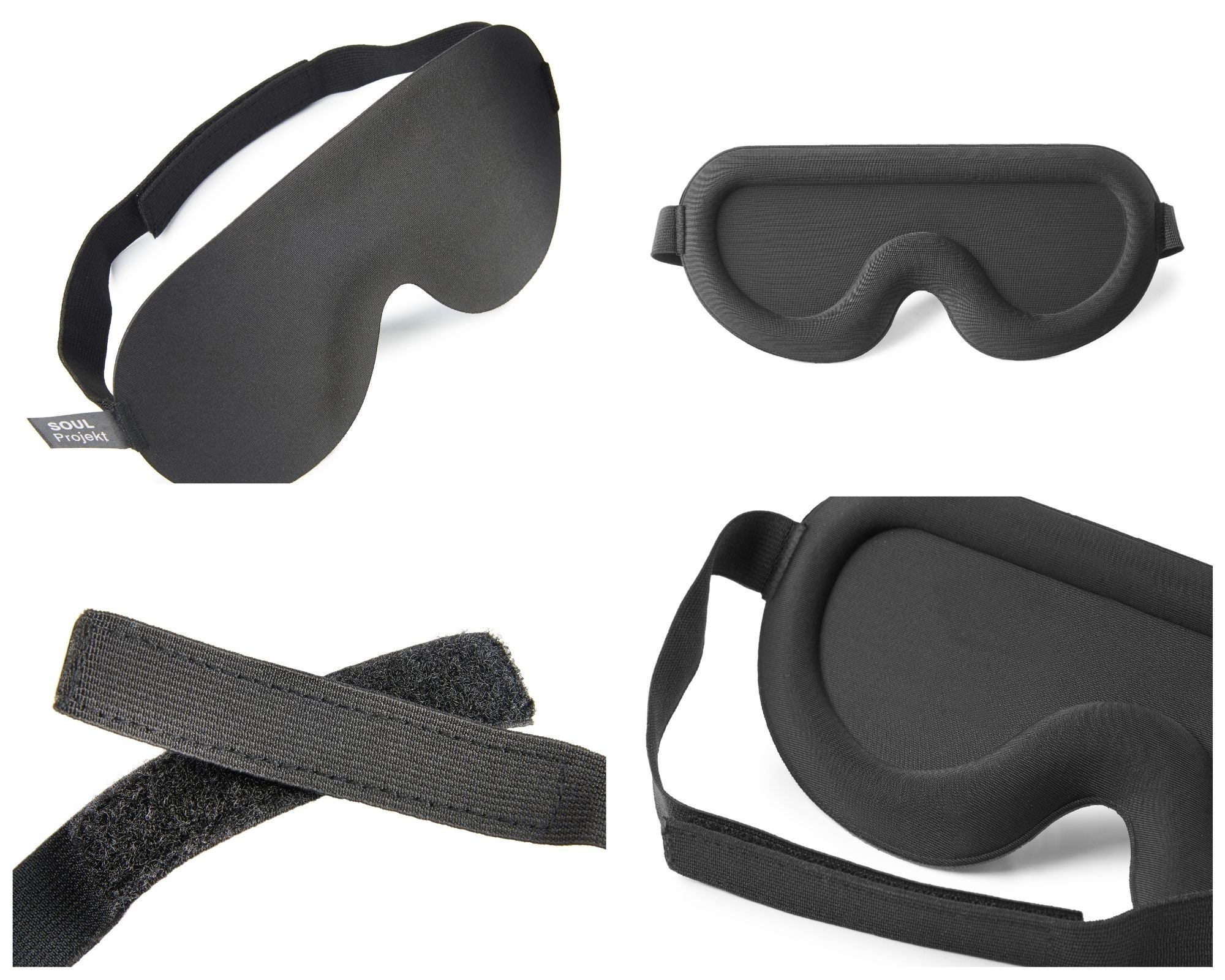 Sleep Mask Full 3D for Men & Women Black Blackout Eye Mask Etsy UK