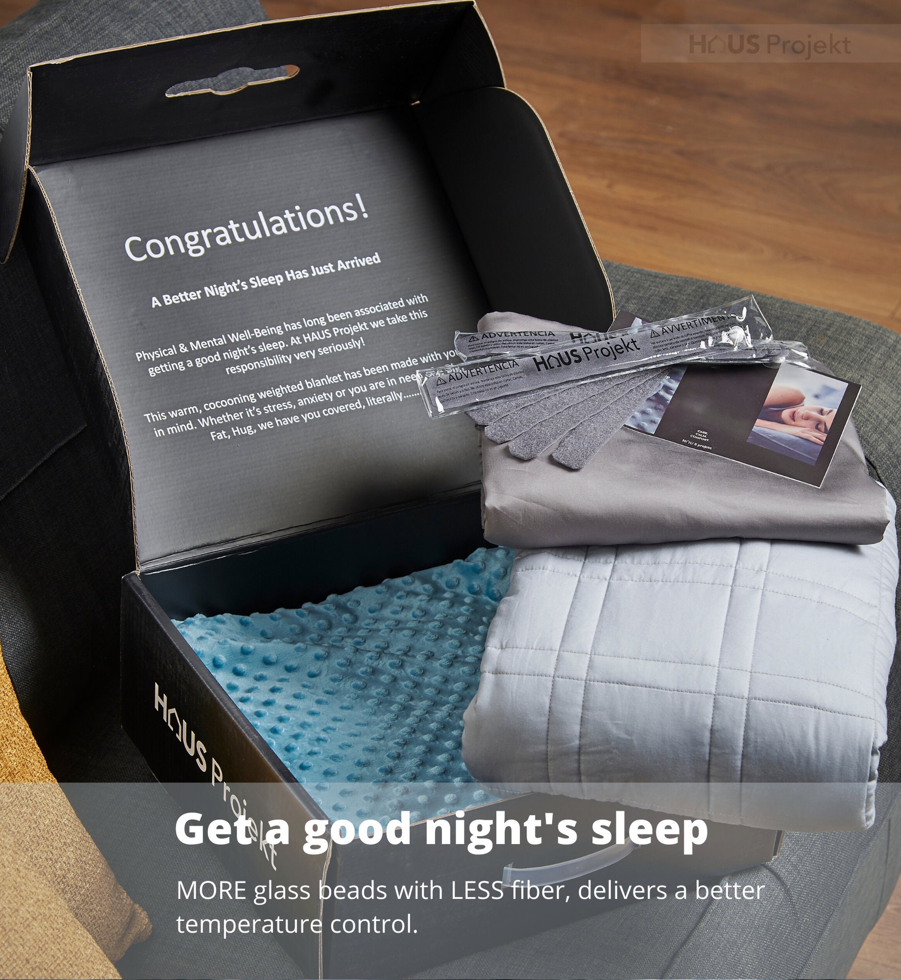 Weighted Blanket with 2 x Removable Covers 103 x 150cm 3kg | Etsy