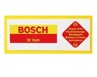Bosch 12 volt Coil Sticker vinyl