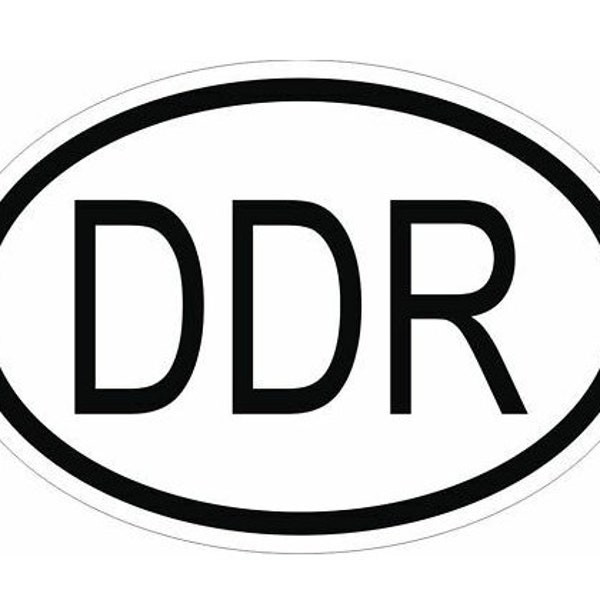 DDR Vinyl decal Indoor/outdoor weatherproof 3 inch