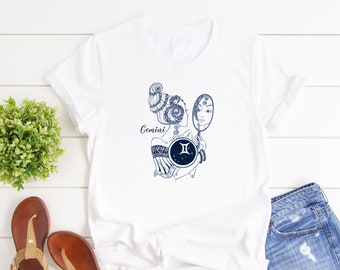 Gemini Shirt / Zodiac Sign / Star Sign T-Shirt / Astrology Shirt / Constellation Shirt / Zodiac T Shirt / Horoscope Shirt / Birthday Shirt