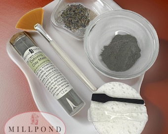 DETOX Clay Face Mask w/ Bentonite Clay, Activated Charcoal,Tea Tree…