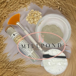 Clay Face Mask With Moisturizing Coconut Milk, Soothing Oatmeal, Bentonite Clay, Flax Seed, Fuller&#39;s Earth Clay, Face Exfoliating