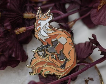 Fox | Hard Enamel Pin | fox forest lapel pin collector aesthetic | Birthday Gift Christmas Present