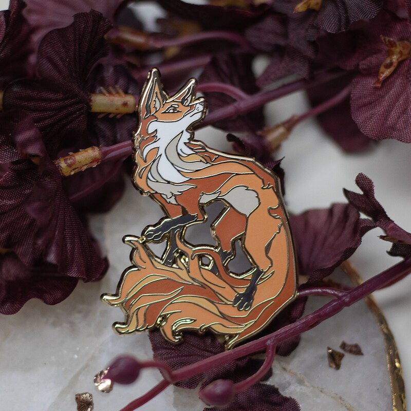 Fox Pin - Etsy