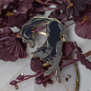 Wolf | Hard Enamel Pin | wolf forest lapel pin collector aesthetic | Birthday Gift Christmas Present
