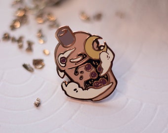 Sunset Bubble Tea | Hard Enamel Pin | bubble tea cute lapel pin collector aesthetic | Birthday Gift Christmas Present