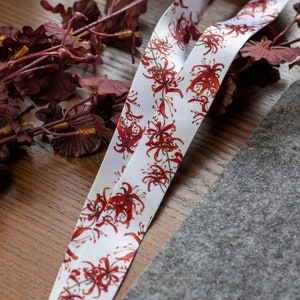 Spider Lilies | Lanyard 90cm x 25mm | stationary cute kawaii japan aesthetic | Birthday Gift for Her | Christmas present