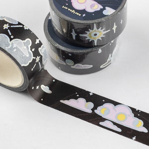 Sky | 20mm Washi Tape | holo foil washi tape | 10m Artist Masking Tape | Journal Calender Stationary kawaii aesthetic