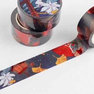 Kitsune | 20mm Washi Tape | red foil washi tape