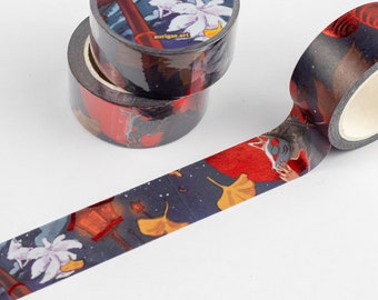 Kitsune | 20mm Washi Tape | red foil washi tape