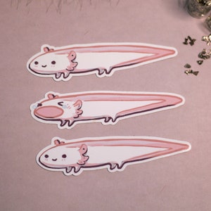 Axolotl Stickers | Stickers | axolotl sticker | stationary journal calender cute kawaii japan aesthetic