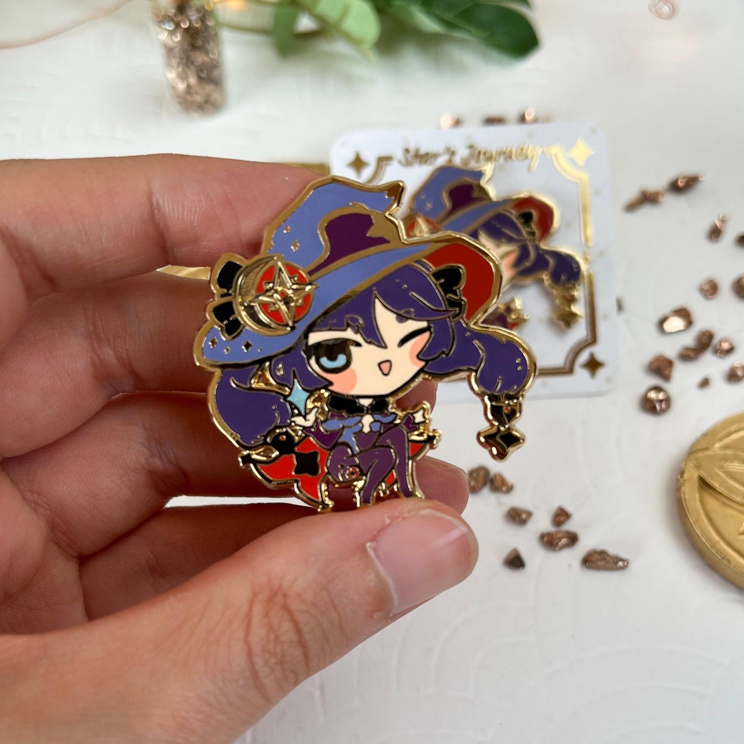 Genshin Impact Mona Hard Enamel Pin - Etsy