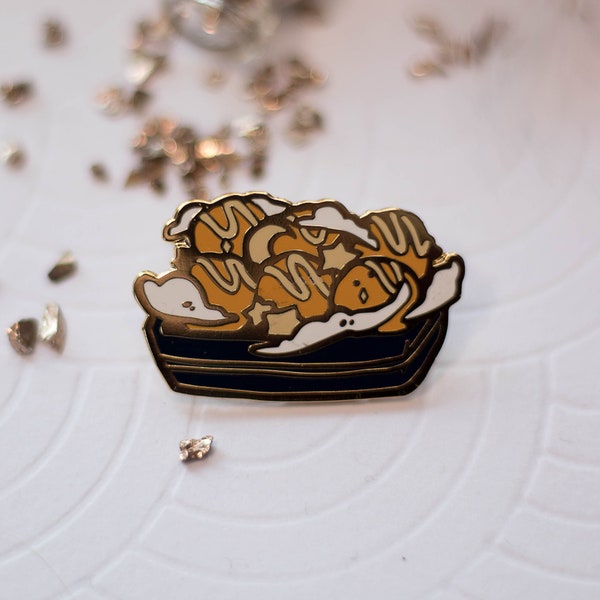 Nightsky Takoyaki | Hard Enamel Pin | japan cute lapel pin collector aesthetic | Birthday Gift Christmas Present