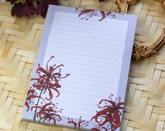 Gigli ragno | Blocco note A6 | estetica carina stazionaria | Regalo di compleanno per lei | Regalo di Natale