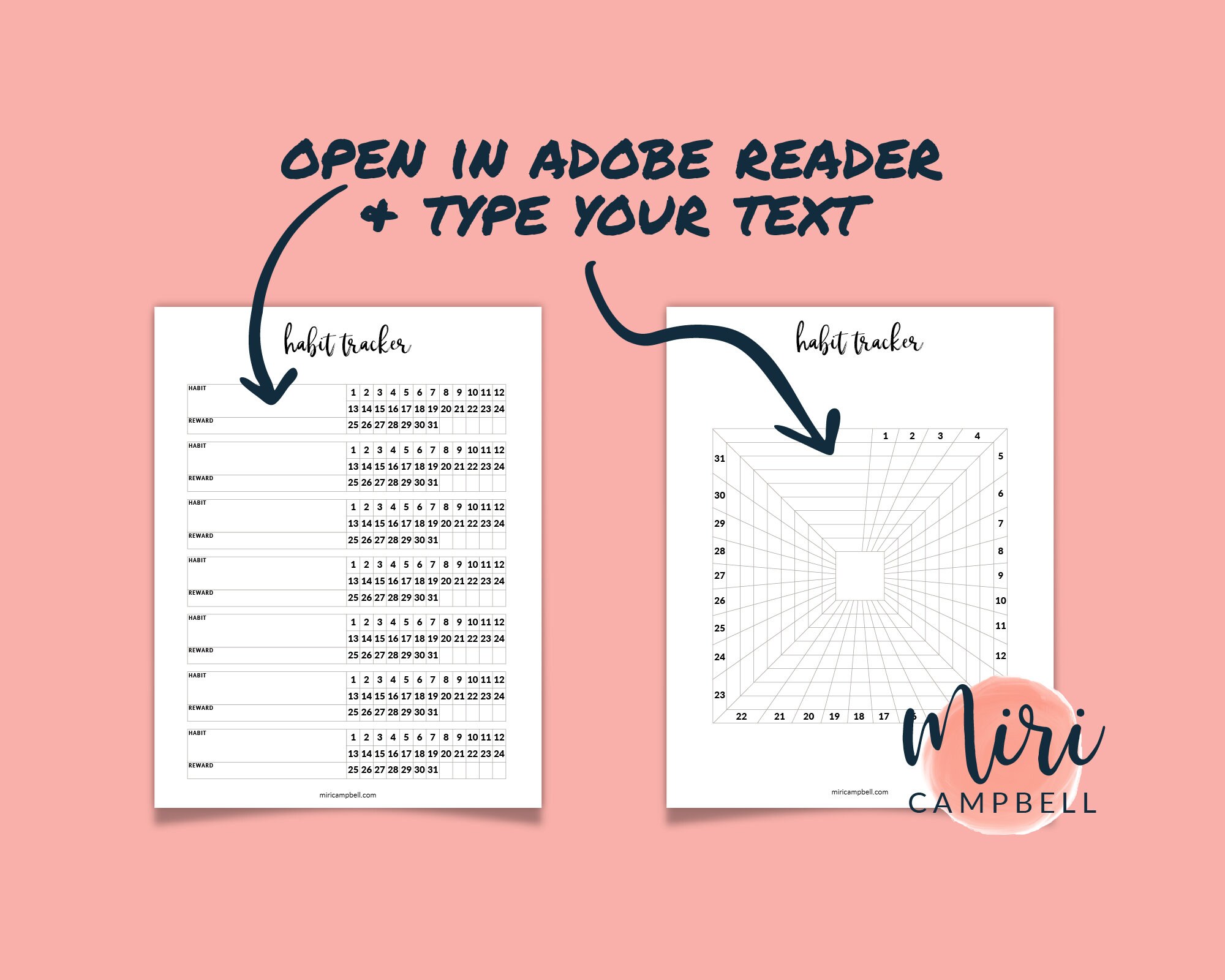 Habit Tracker Printable Habit Tracking Kit Habits Tracking Etsy UK