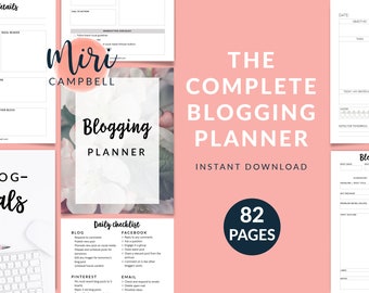 Blog Planner Printable, Printable Blog Post Planner, Blog SEO Strategy, Blogging Planner, Blog Planner, Blog Organizer, Blog Template PDF