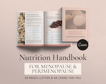 Menopause Nutrition Handbook: Health Coach Ebook (Canva Template)