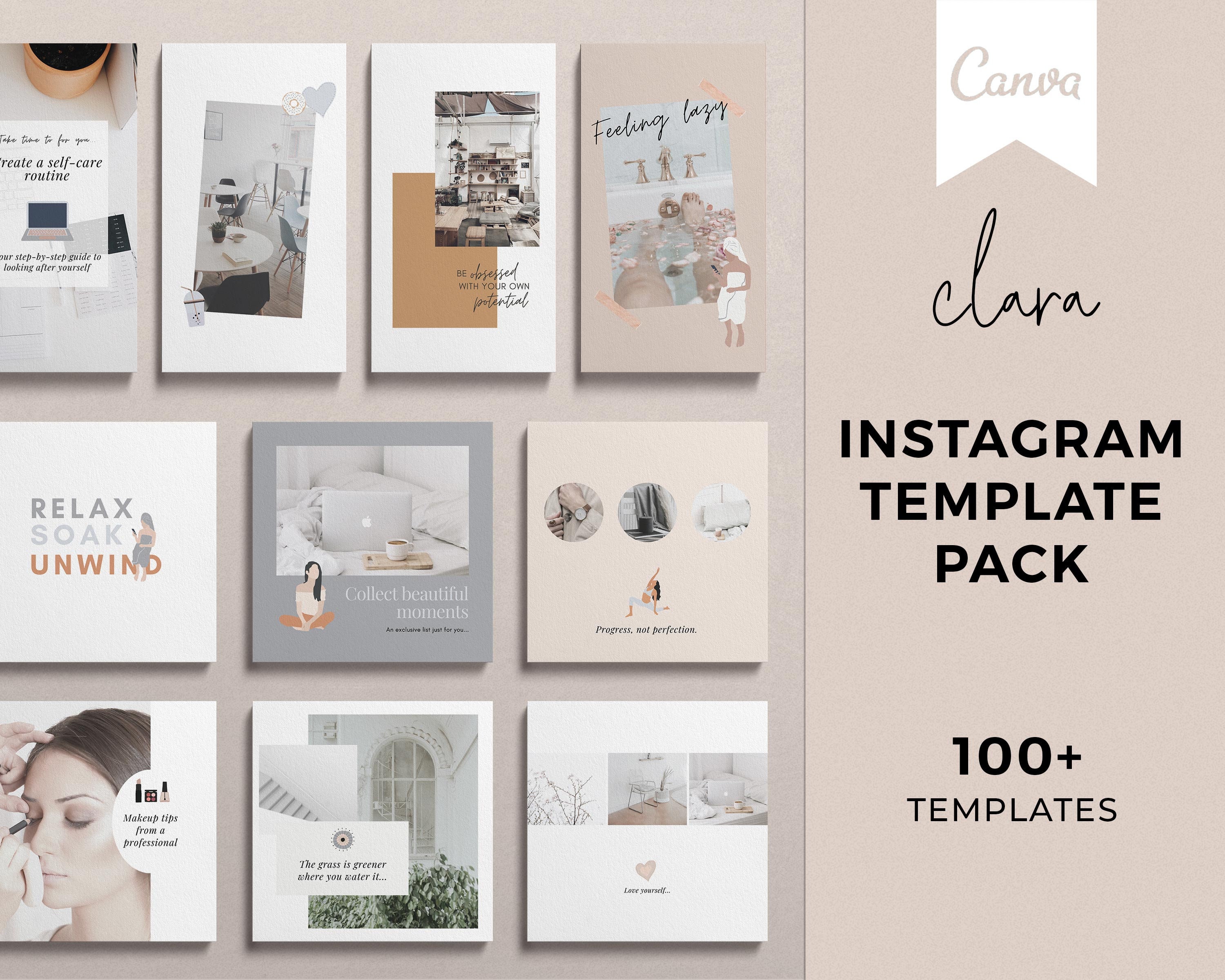 Instagram Template Canva Template Canva Instagram Post Etsy Australia