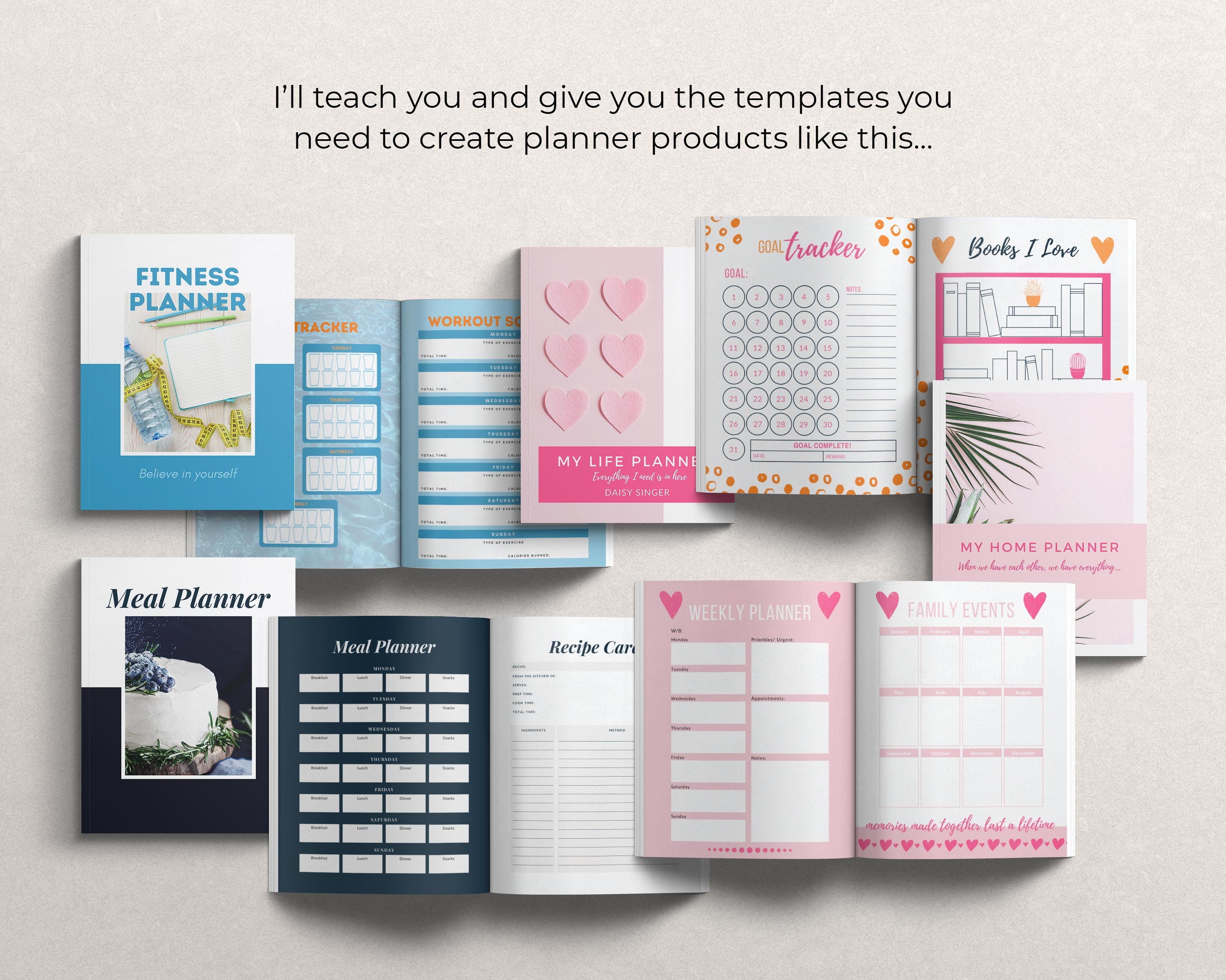 Create and Sell Printable Planners Online Course Planner Etsy