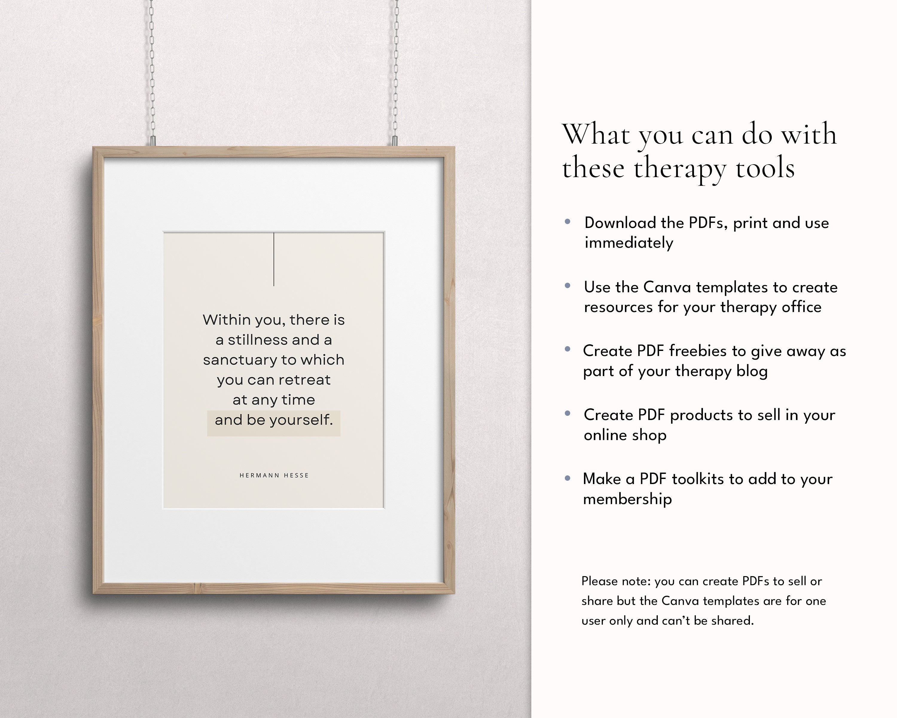 Canva templates and therapy aids.
