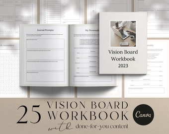 Plantillas de Canva para tableros de visión: Coaching empresarial (carta EE. UU. y A4)