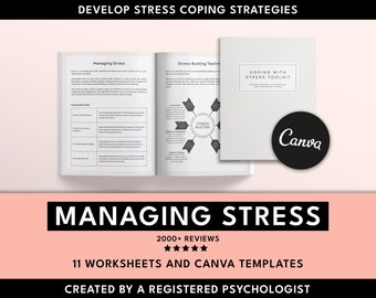 Stress Management Toolkit: Mental Health Canva Templates