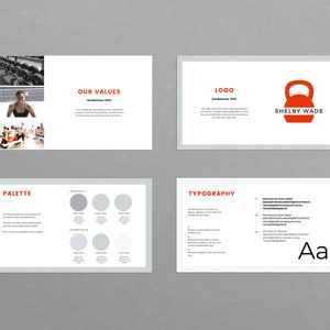 Personal Trainer Brand Style Guide Template: Canva Fitness Business image 5