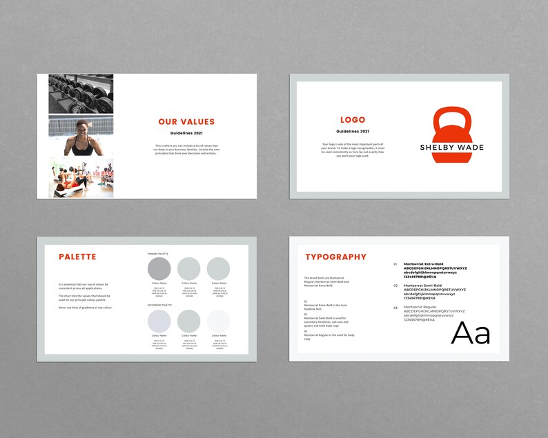 Personal Trainer Brand Style Guide Template: Canva Fitness Business image 5