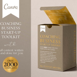 Coaching Business Template, eBook Template Canva, Canva Coaching Business Template Bundle, Life Coach Templates, Canva Pro, Canva Free
