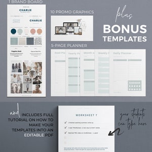 Course Creator Toolkit, Canva Templates, Ecourse Template Bundle ...