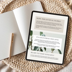 Coping With Stress Journal Canva Templates, Stress Relief Journal, Reducing Stress Journal Prompts, Coaching Tool, Stress Management