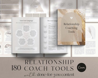 Outils de coaching relationnel : modèles et cahier d'exercices Canva