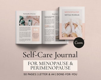 Menopause Self-Care Workbook Canva Templates: Health Coach Resources (Digital Download)