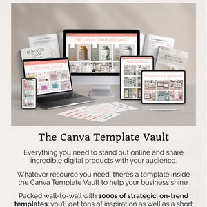 Canva Template Vault - professionally designed coaching tools, mental health resources, lead magnets, business plans, opt-in freebies, ebooks, workbooks, webinars, online courses plus Instagram, and other social media graphics. Create in minutes.