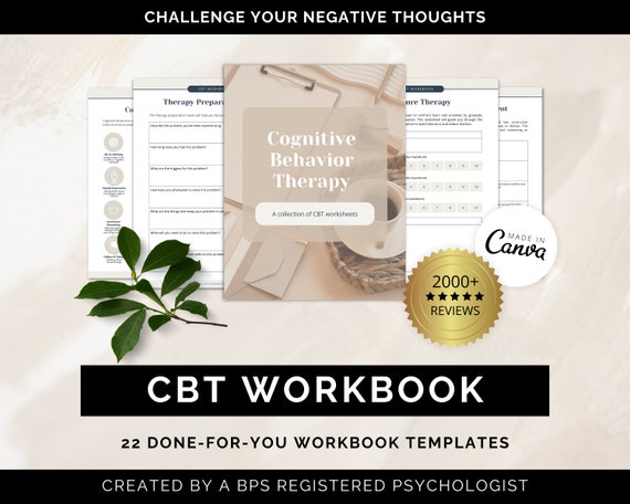 CBT Workbook Canva Templates: Coaching & Therapy Worksheets