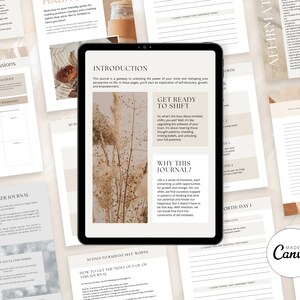Personal Growth Journal Canva Templates, Life Coaching Journal, Life Coaching Workbooks, Lead Magnet, Journal Bundle, Mindset Journal, Coach