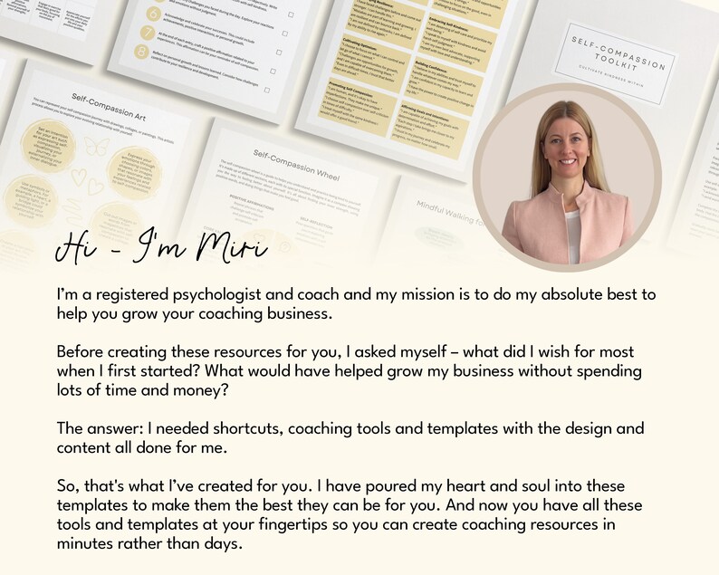 self compassion, self-compassion, canva templates, therapy tool, therapy workbook, therapy worksheets, therapist resources, therapy resources, counselor resources, counselor worksheets, counselor tool, miri campbell