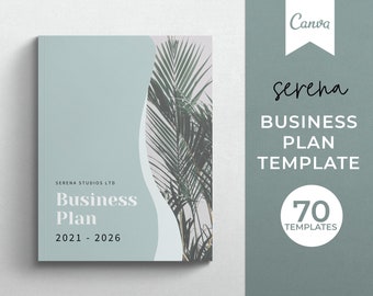 Business Plan Template, Canva Template, Online Business Plan Template, Editable Business Plan, Business Plan, Small Business Plan Template