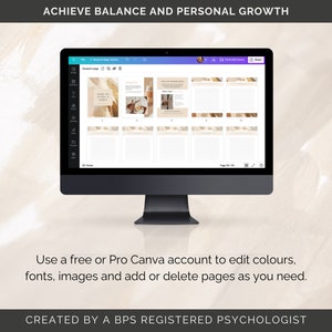 Personal Growth Journal Canva Templates, Life Coaching Journal, Life Coaching Workbooks, Lead Magnet, Journal Bundle, Mindset Journal, Coach