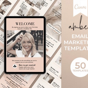 Canva と Mailchimp のメール ニュースレター テンプレート、メール マーケティング テンプレート、メール テンプレート、メール Canva テンプレート、Canva ニュースレター