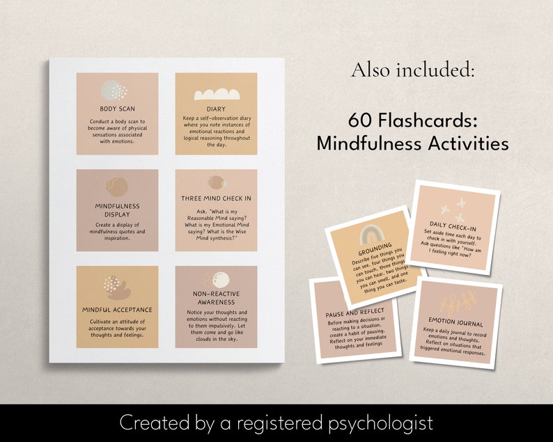 DBT Mindfulness tool, mindfulness resources, mindfulness worksheets, mindfulness workbook, canva templates, dbt resources, dbt tools, therapy worksheets, therapy tools, therapist worksheets, therapist resource, therapy business, miri campbell