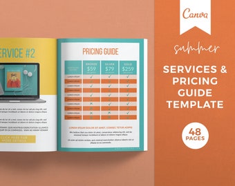 Services & Pricing Guide Canva Template: Client Welcome (48-Page)