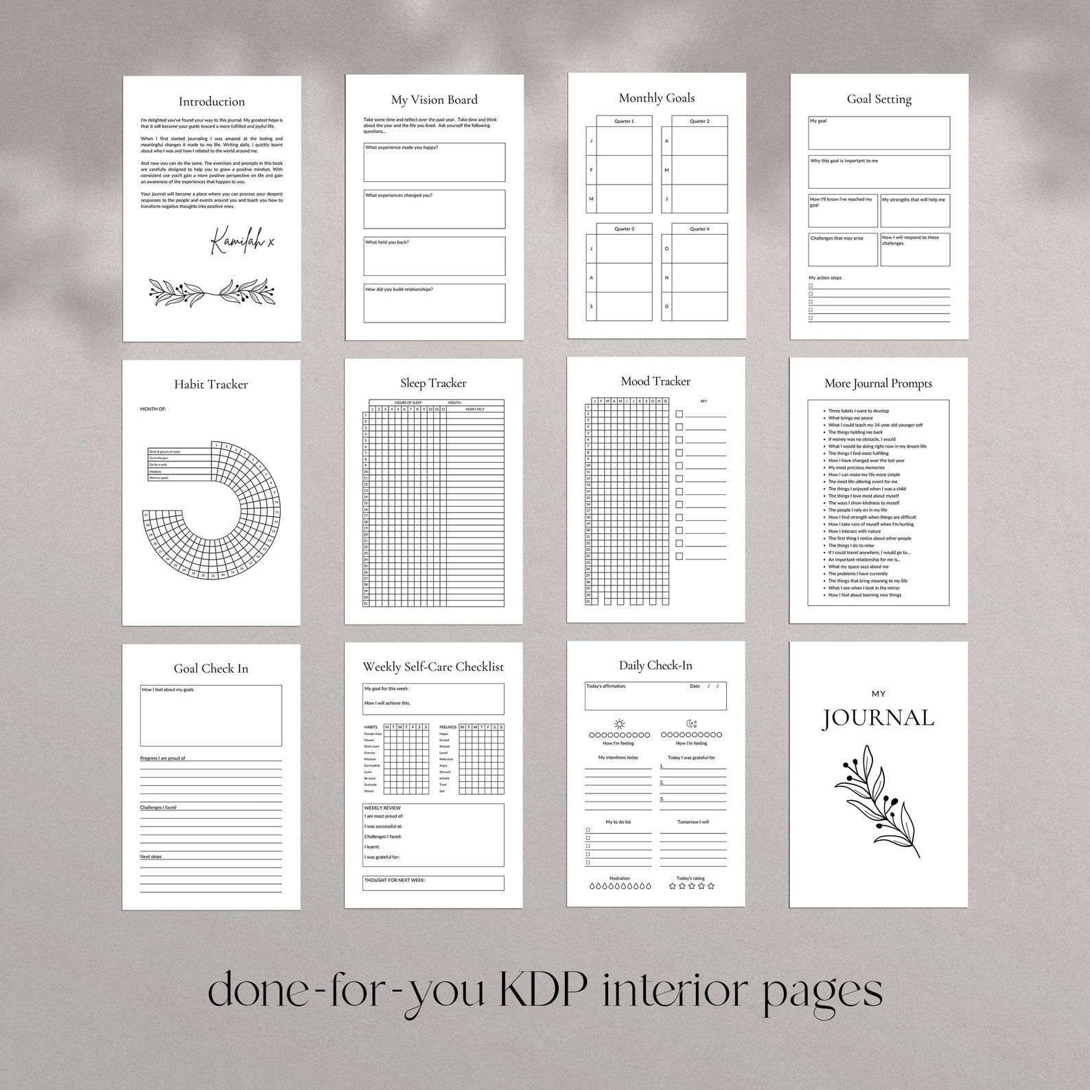 KDP Interior Templates KDP Cover Template Canva Kdp Etsy