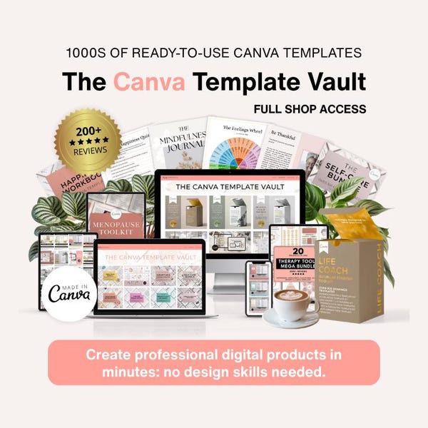 Canva Template Vault: 12-Month Membership
