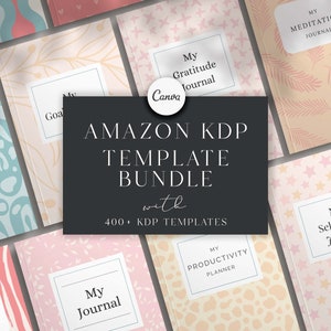KDP Interior Templates Canva Bundle: Journal, Planner, Cover (eBook)
