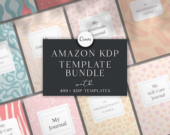 KDP Interior Templates Canva Bundle: Journal, Planner, Cover (eBook)