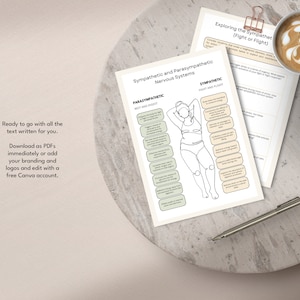 polyvagal theory, polyvagal therapy, regulating the nervous system, therapy tools, therapy worksheets, therapist tools, therapist worksheets, counselor worksheets, counselor business, canva templates, psychologist