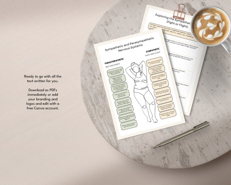 polyvagal theory, polyvagal therapy, regulating the nervous system, therapy tools, therapy worksheets, therapist tools, therapist worksheets, counselor worksheets, counselor business, canva templates, psychologist